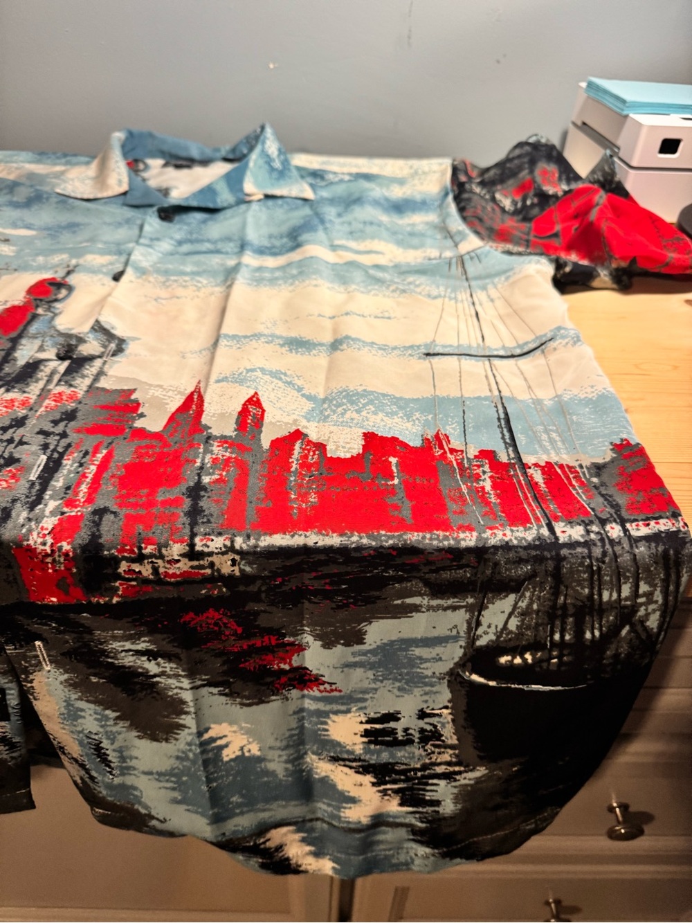 Karl Kani graphic cityscape button up shirt - Picture 11 of 16